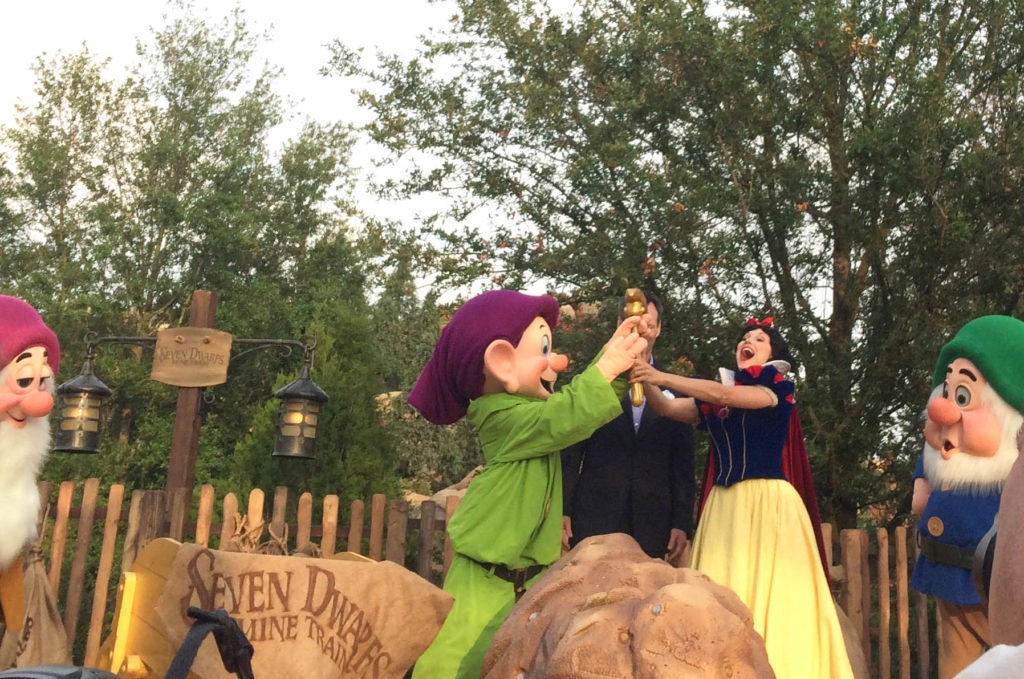 Seven Dwarfs Mine Train Dedication