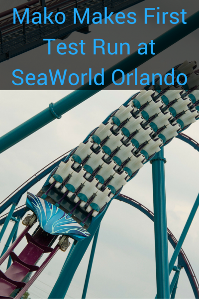 Mako Makes First Test Run at SeaWorld Orlando