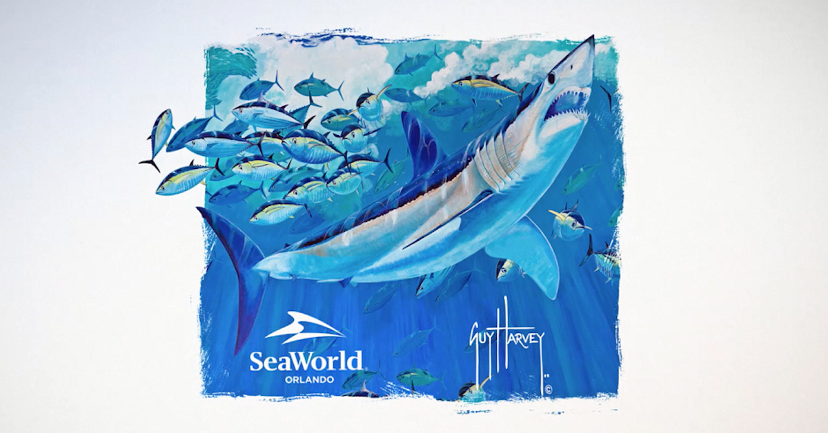 Guy Harvey to Paint Giant Mural at SeaWorld Orlando's New Shark Wreck Reef