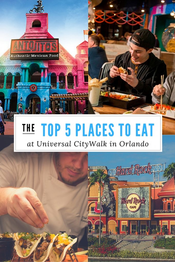 Top 5 places to eat