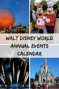 Walt Disney World Annual Events Calendar
